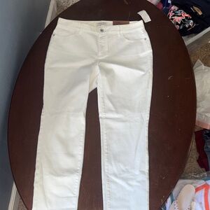 Coldwater Creek Petite Women's white Straight Leg Jeans